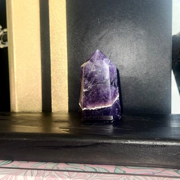 Premier Brazilian Amethyst Tower • 160 g • 3″×2″ Polished Point - Picture 5 of 7